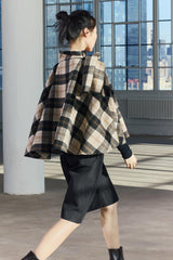 Amélie Check Cape