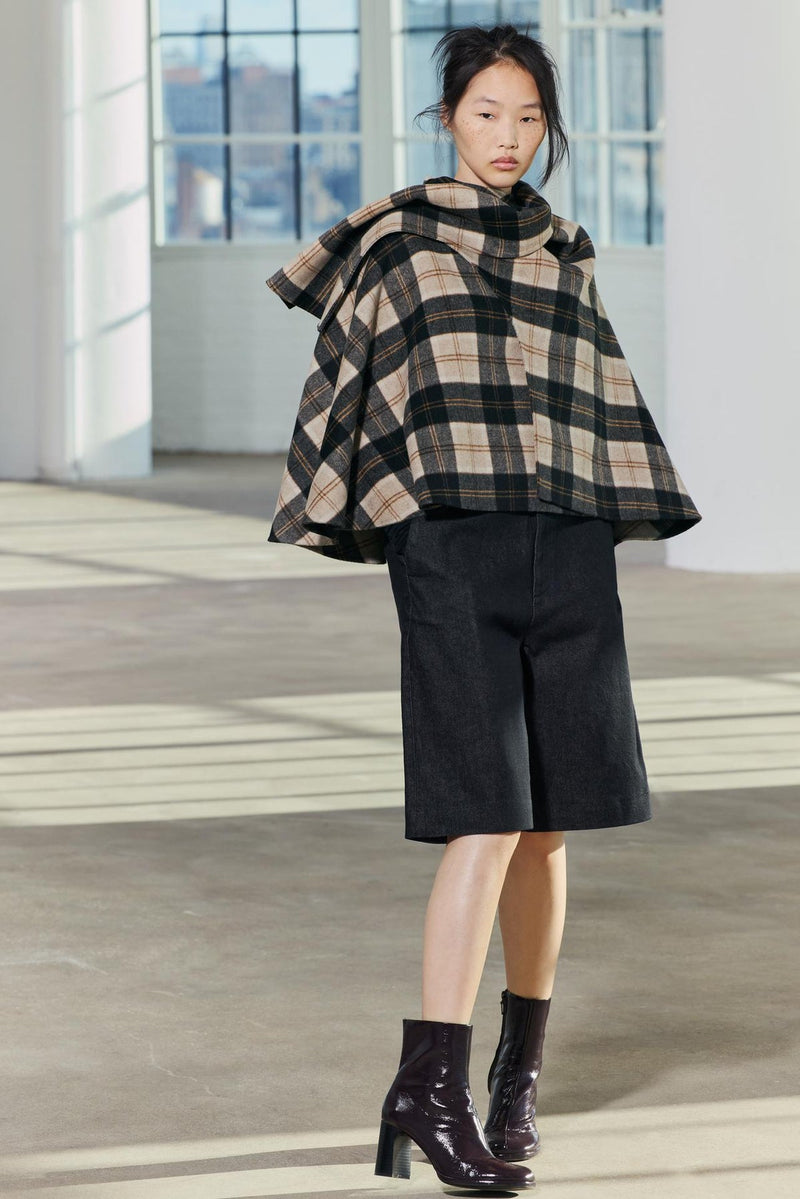 Amélie Check Cape