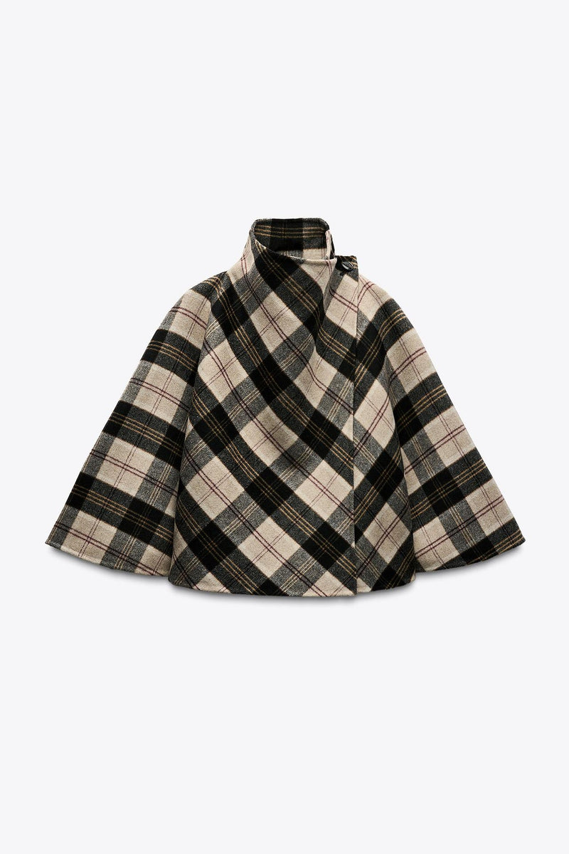 Amélie Check Cape