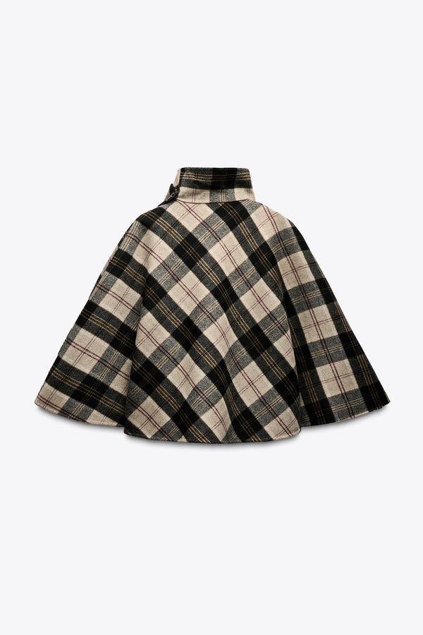 Amélie Check Cape