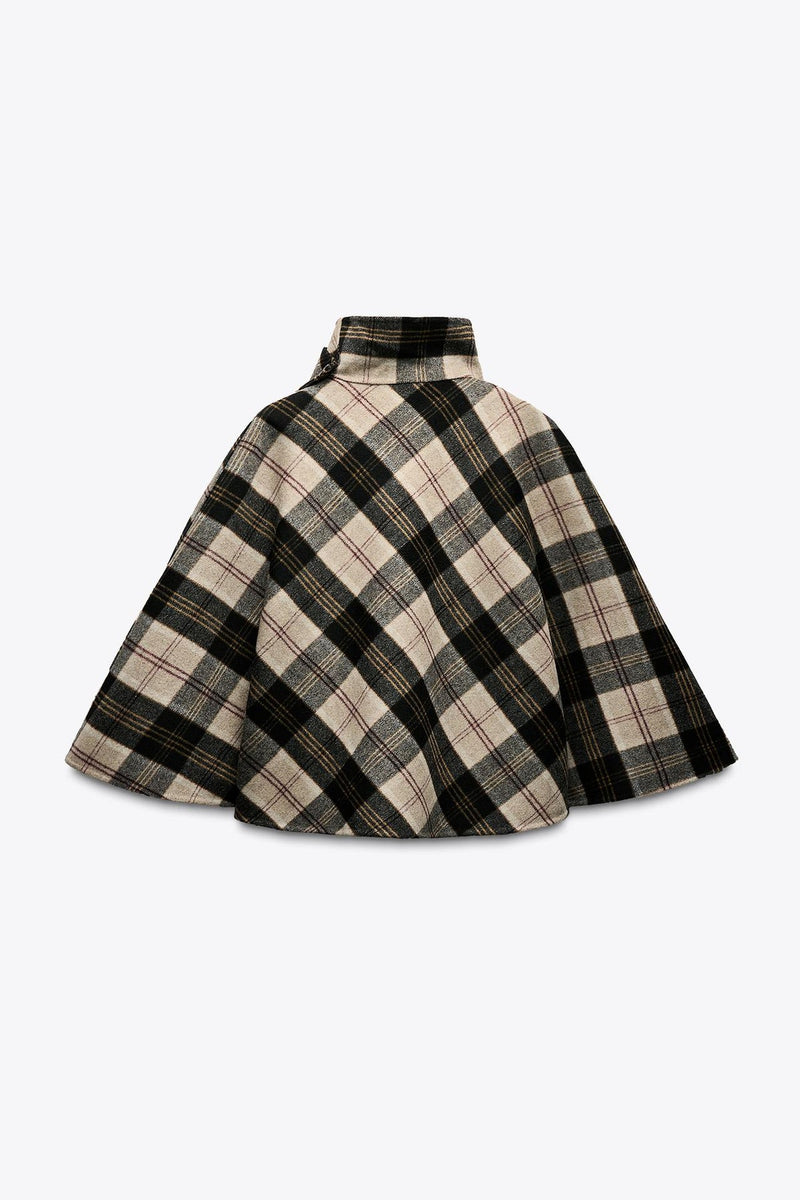 Amélie Check Cape